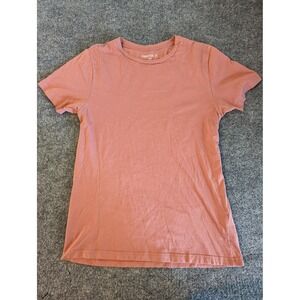 Forever 21 Men Shirt Men Small Short Sleeve  T-Shirt Casual Salmon Color
